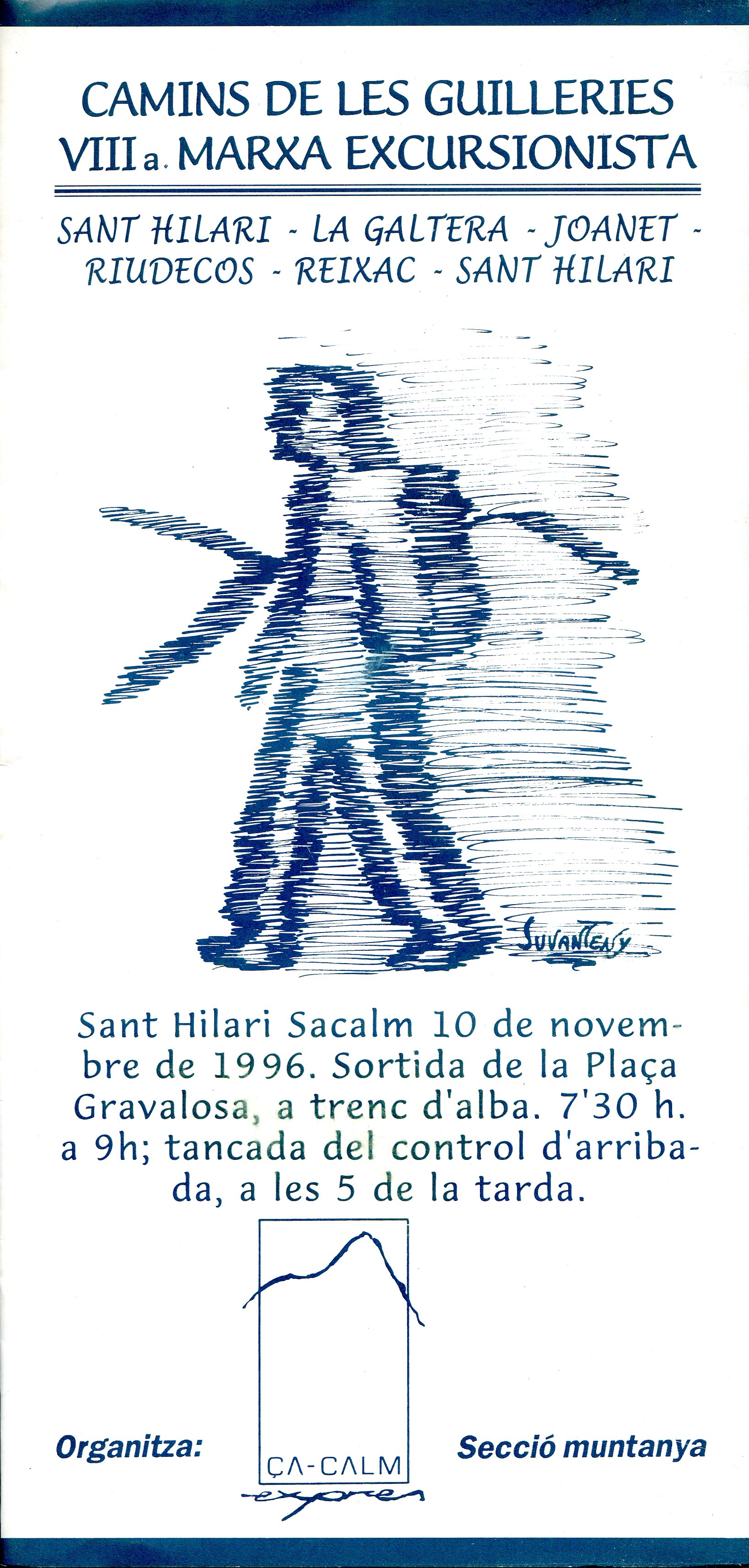 Camins de les Guilleries : Ia Marxa Excursionista : St. Hilari - La Galtera - Joanet - Riudecòs - Reixac - Sant Hilari - Portada